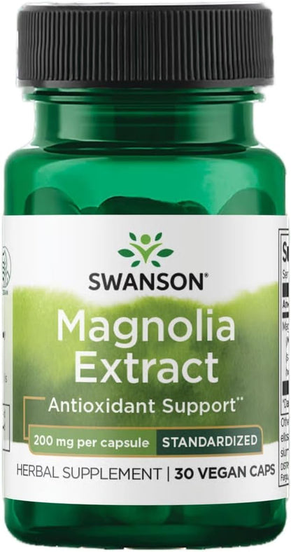 Swanson Magnolia Bark 200 mg - 30 Vegetable Capsules