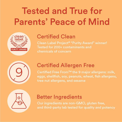 SmartyPants Kids Multivitamin Gummies with Omega 3 Fish Oil, Vitamin D3, C, B12, B6, A, K & Zinc for Immune Support, Biotin, Gluten Free, Natural Fruit Flavours, 120 Count