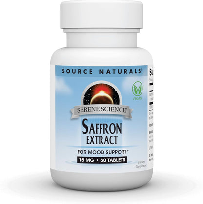 Source Naturals Serene Science Saffron Extract for Emotional Wellbeing - 15 mg - 60 Tablets