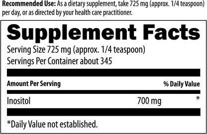 Designs for Health Inositol Powder - 700mg per Serving (250g)