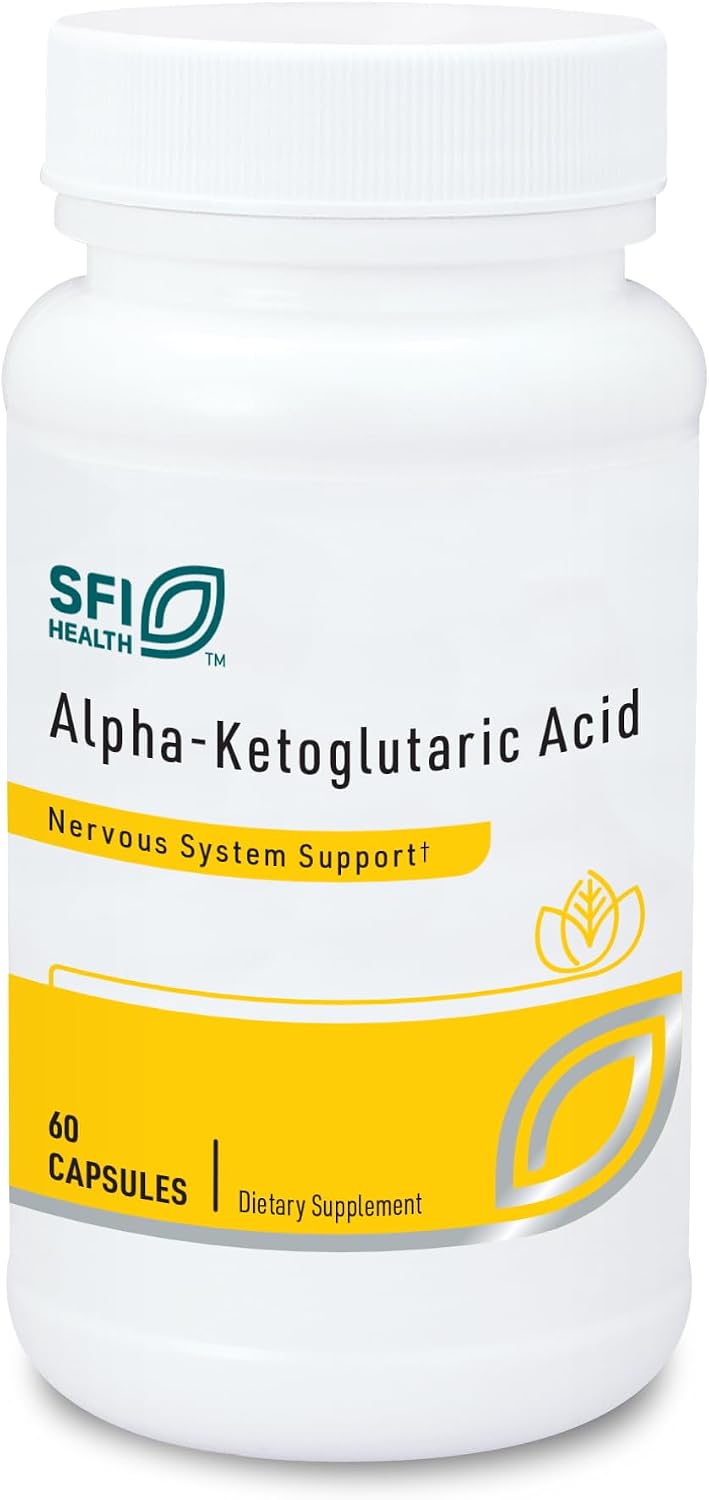 Klaire Labs SFI Health Alpha-Ketoglutaric Acid - 300 mg, 60 Vegetarian Capsules - görsel 1