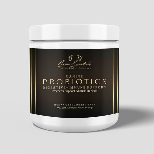 Canine Essentials Probiotics for Dogs – Duck Flavour – 90 Chews (227 g) – Digestive & Immune Support