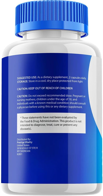 Nervo Vive Brain Supplement Capsules – All-Natural Memory & Focus Support (3 Pack, 180 Capsules)