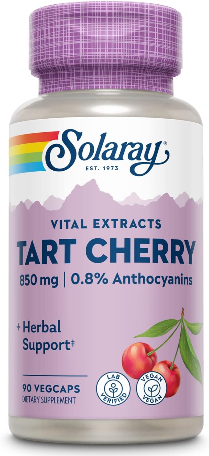 Solaray Tart Cherry Fruit Extract 850 mg - 90 VegCaps - görsel 1