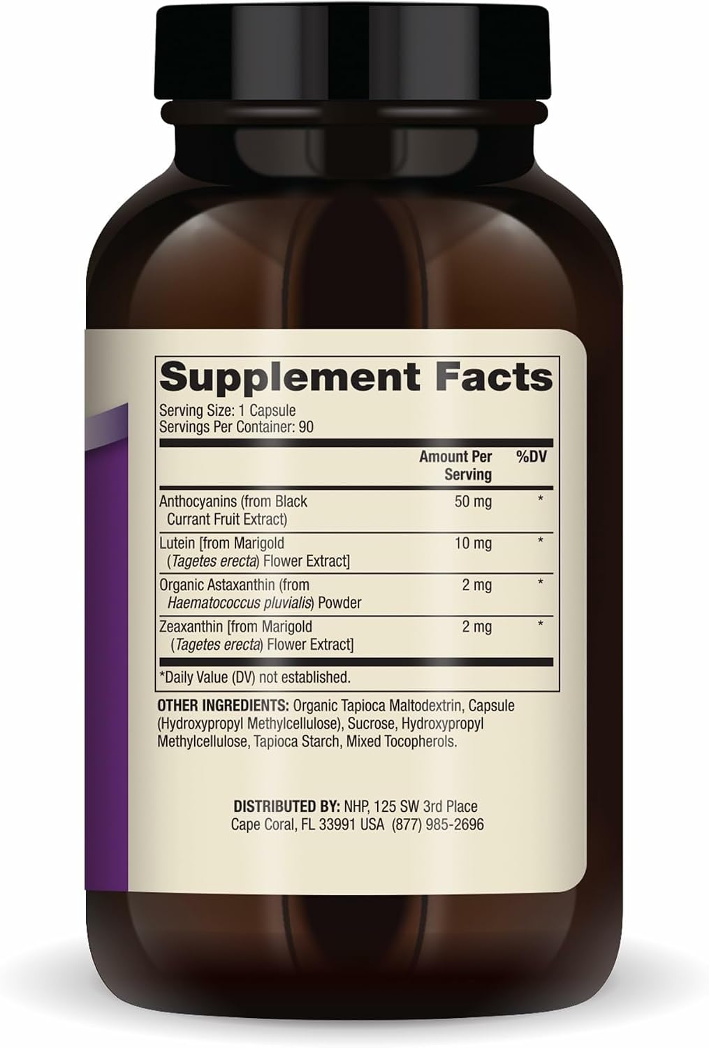 Dr. Mercola Eye Support – Supports Eye & Vision Health with Lutein, Zeaxanthin, Organic Astaxanthin & Black Currant – Non-GMO, Gluten-Free & Soya Free – 90 Capsules - görsel 2