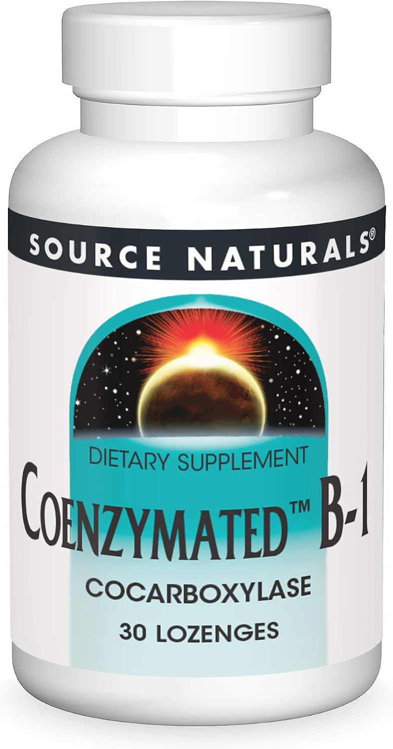 Source Naturals Coenzymated B-1 25mg – Fast Acting Thiamine (Vitamin B1) Quick-Dissolve Lozenges, 60 Count - görsel 5