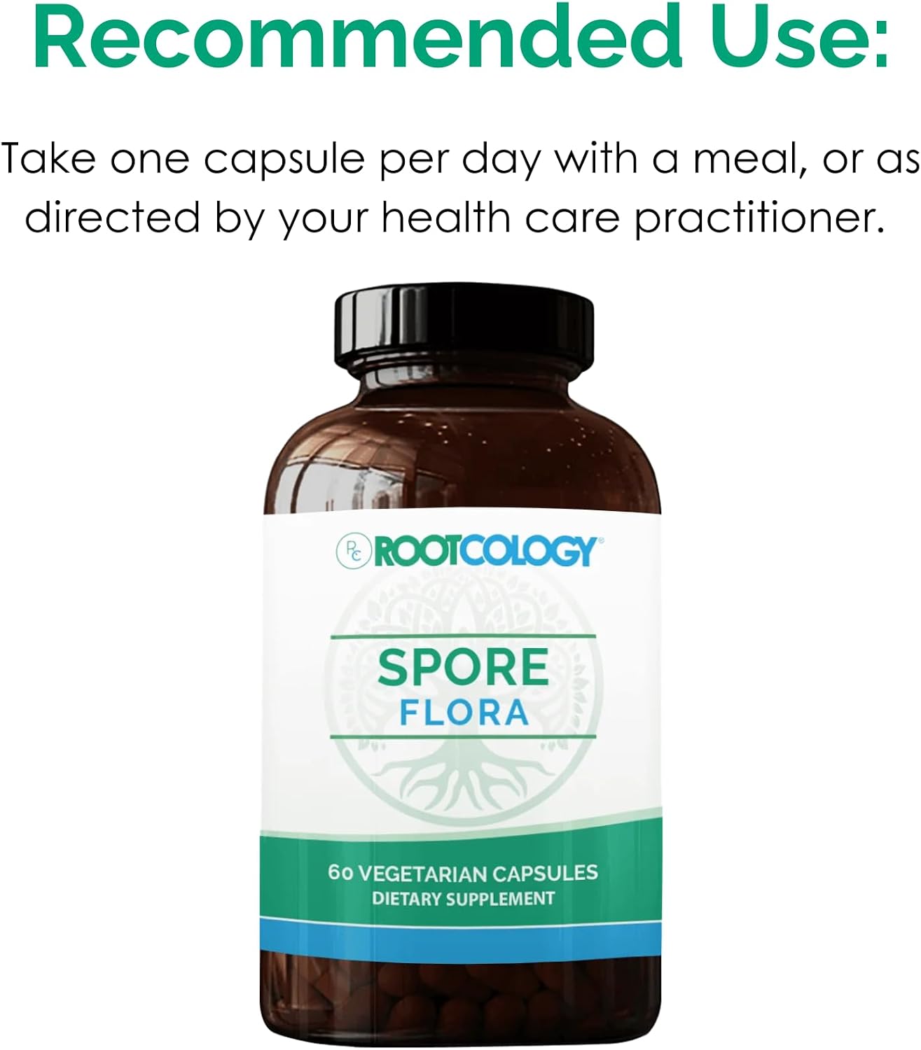Rootcology Spore Flora – Broad-Spectrum Spore-Forming Probiotic, 60 Vegetarian Capsules - görsel 6