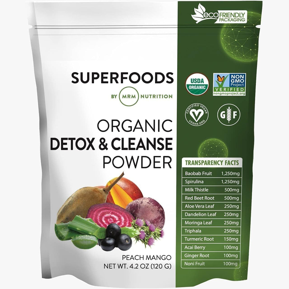 MRM Organic Baobab Powder - USDA Organic Baobab Fruit Powder Superfood with Fibre, Antioxidants & Vitamin C for Smoothies, Juices & Daily Nutrition - 40 Servings - görsel 4