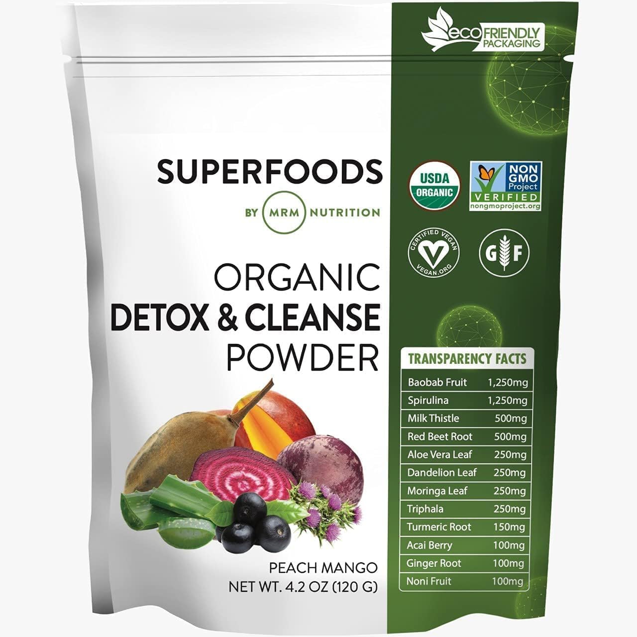 MRM Organic Baobab Powder - USDA Organic Baobab Fruit Powder Superfood with Fibre, Antioxidants & Vitamin C for Smoothies, Juices & Daily Nutrition - 40 Servings - görsel 4