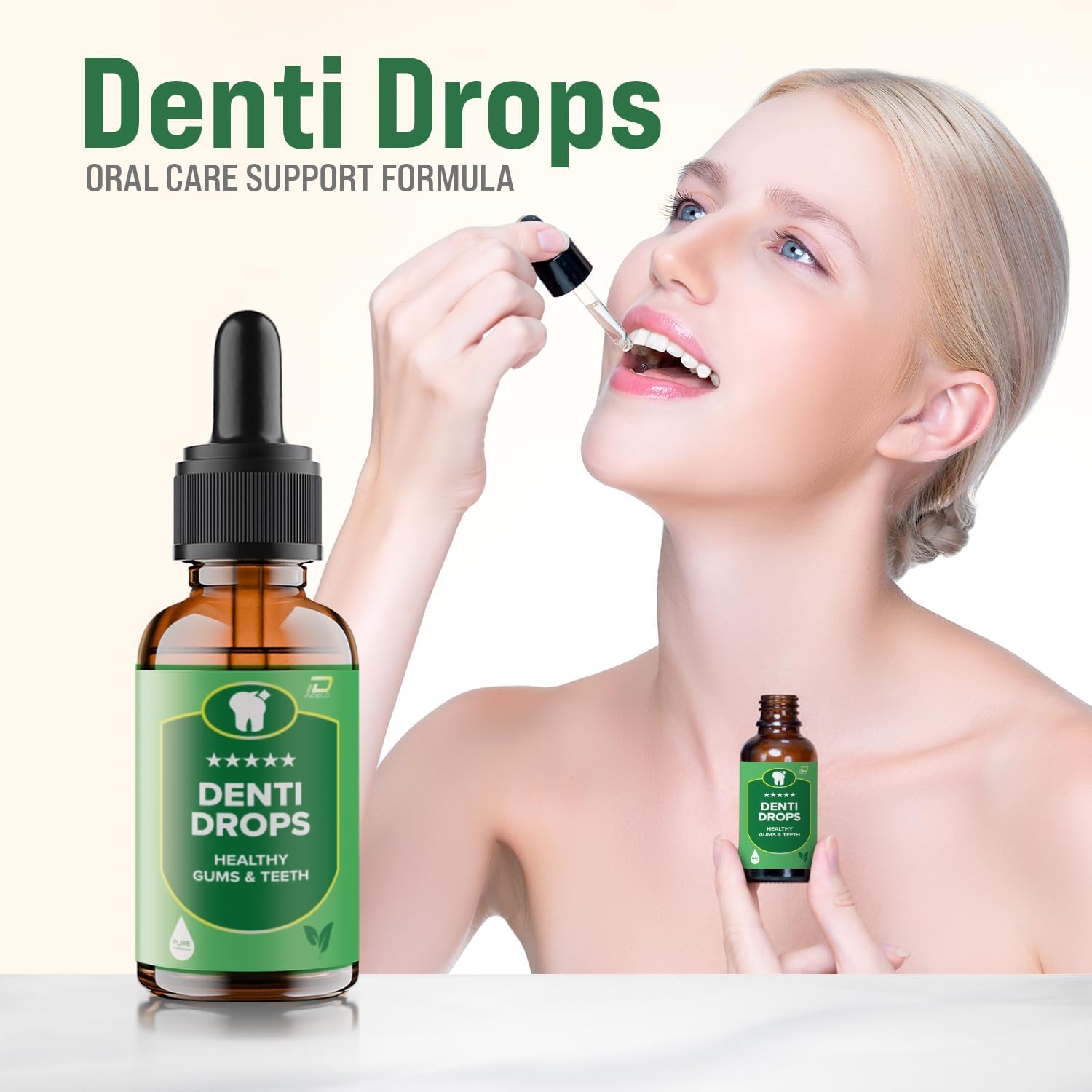 Denti Drops Pro - Natural Liquid Supplement for Teeth and Gums (2 Pack, 2 Month Supply) - görsel 4