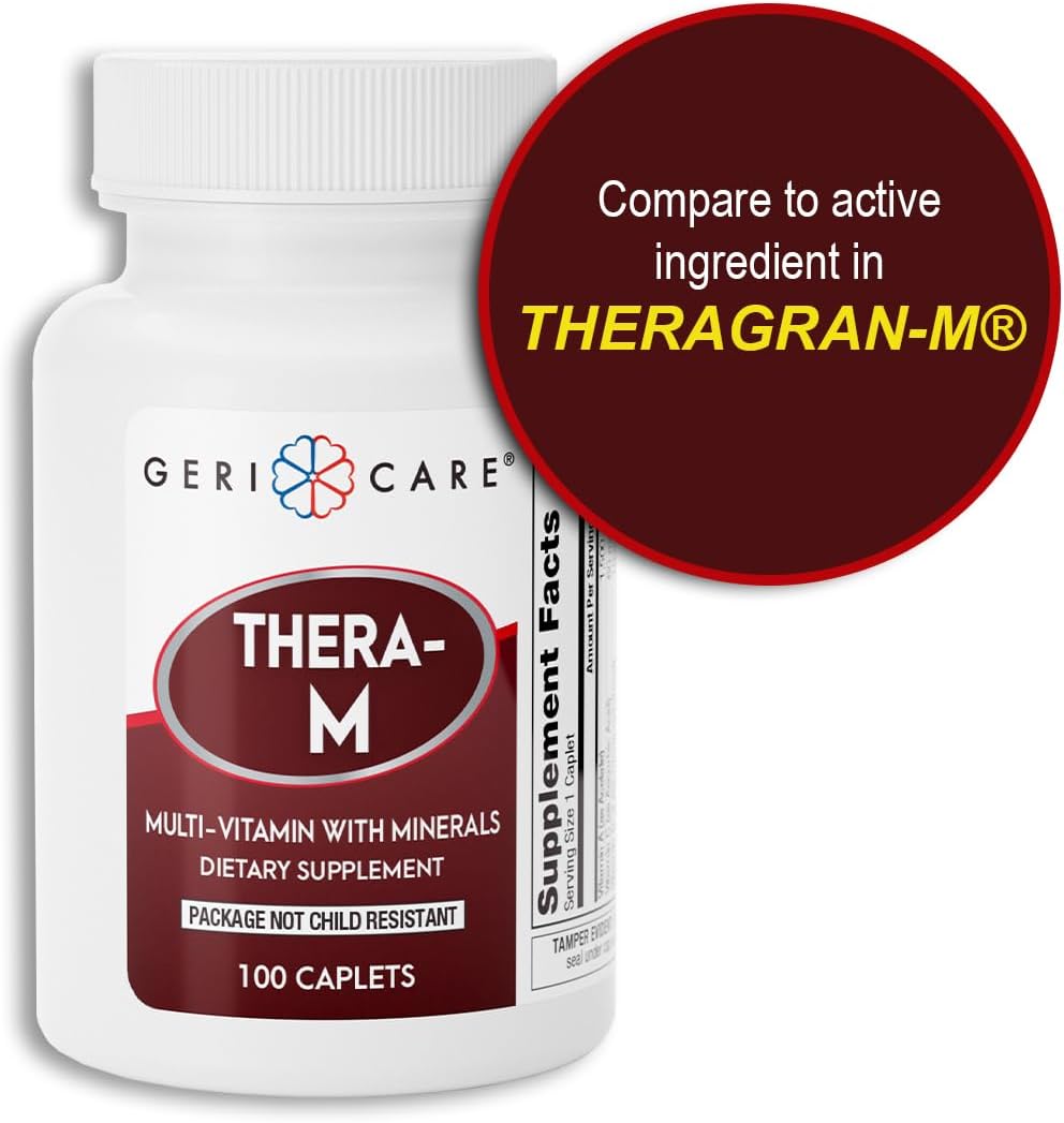 GeriCare Thera M Multivitamin Tablets, 100 Tablets - görsel 2