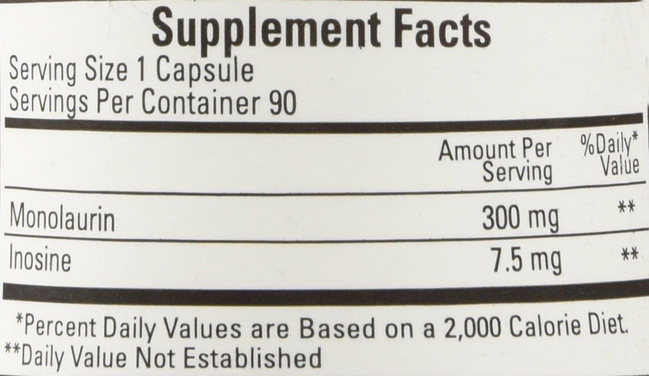 Monolaurin 300 mg 90 Caps - görsel 2