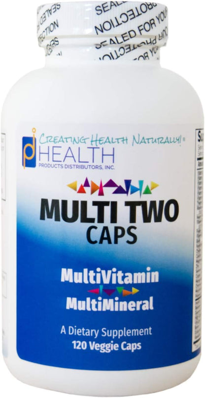 Multi Two (120 Capsules) – Advanced, Full-Spectrum Multivitamin, Mineral and Cofactor Formula – Coenzyme Vitamins – Veggie Caps