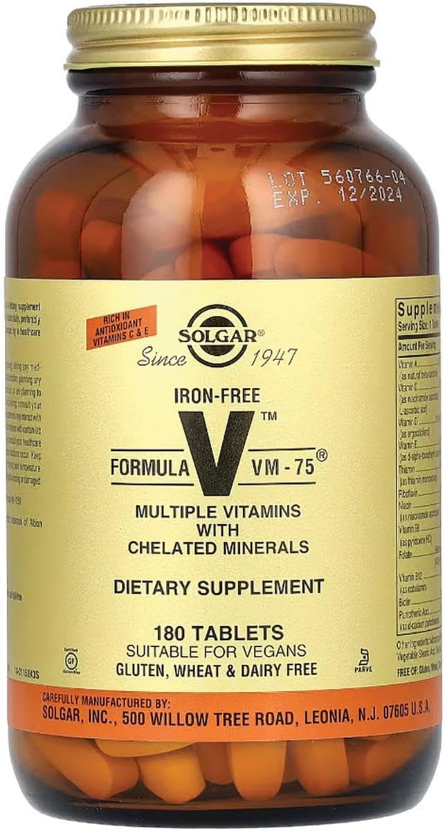 Solgar Iron-Free Formula VM-75, 180 Tablets - görsel 4
