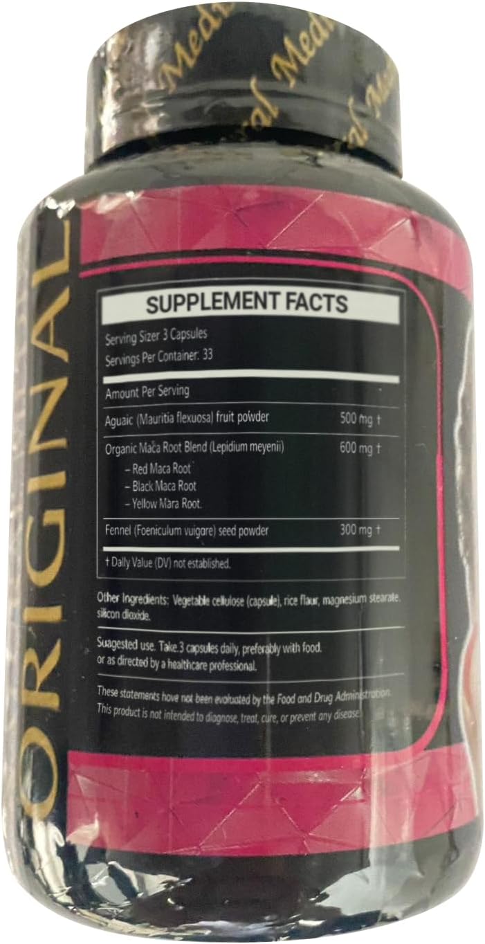 Natural medix Aguaje Hinojo Maca Triple – Maca Root Supplement for Feminine Balance - görsel 7