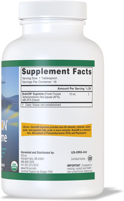 BrainON Supreme - Premium Brain Nutrition Blend for Cognitive Support (8 Pack)