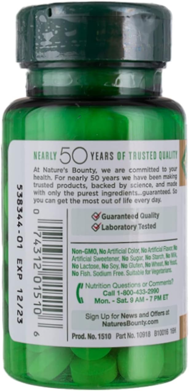Nature's Bounty Pure Vitamin C 500 mg - 100 Tablets, Pack of 4 - görsel 3
