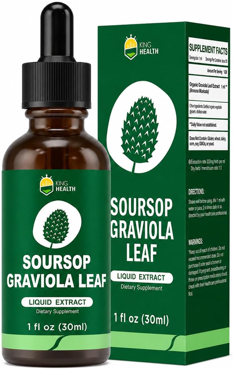 Organic Soursop Graviola Leaf Extract Liquid Drops - Immune Support - 60 ml - görsel 10