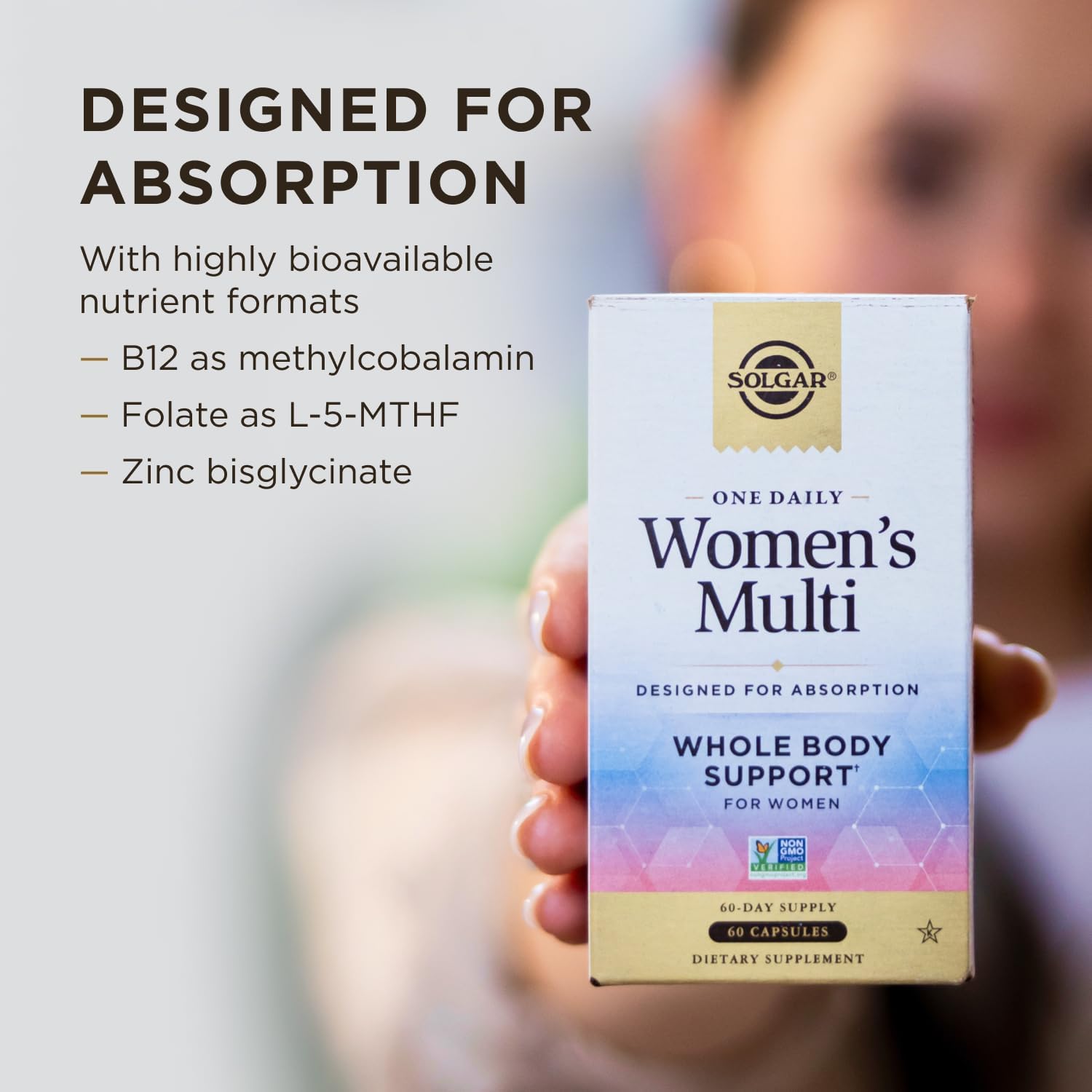Solgar One Daily Women's Multi - Whole Body Support, 60 Vegan Capsules - görsel 4