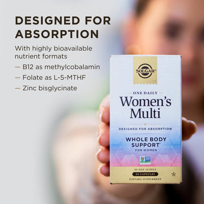 Solgar One Daily Women's Multi - Whole Body Support, 60 Vegan Capsules