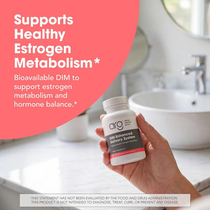 ARG DIM Enhanced Delivery System - Supports Oestrogen Metabolism - 300 mg Bioavailable Diindolylmethane Complex - Vegetarian & Soy-Free - 120 Capsules