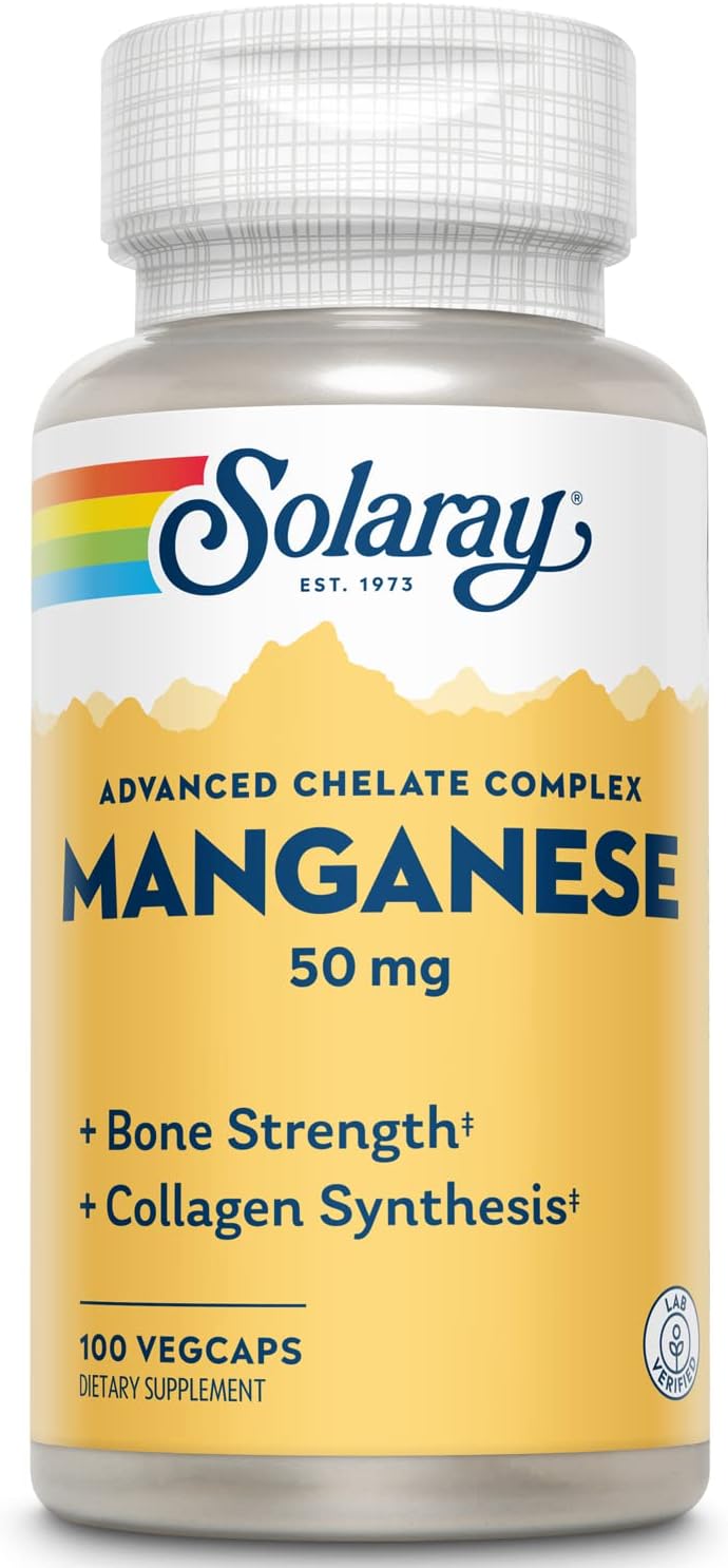 SOLARAY Manganese 50 mg – 100 VegCaps - görsel 1
