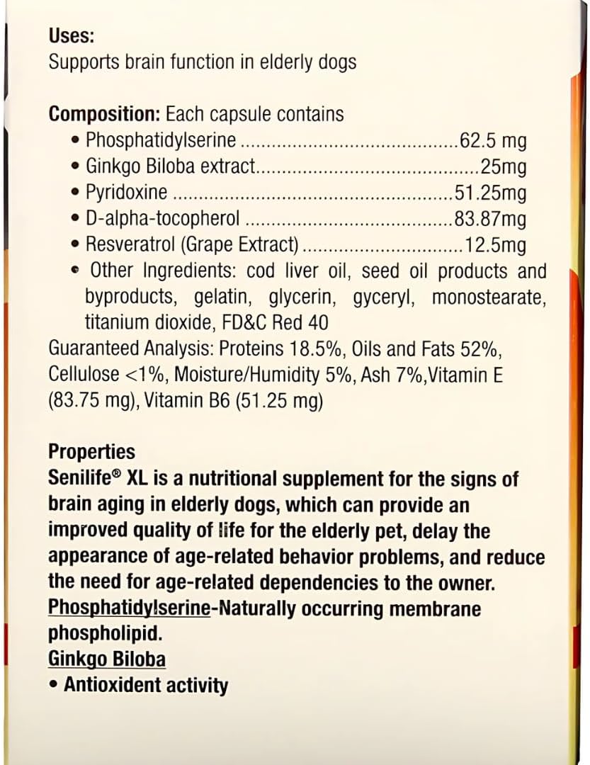 Senilife Supplement Capsules for Elderly Dogs - görsel 3