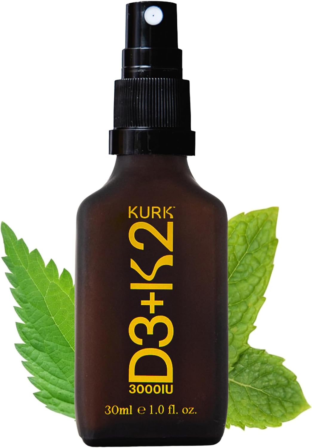 Kurk Vegan Vitamin D3 K2 Spray - 3000IU D3 & K2 MK-7, Plant-Based, Mint (30ml) - görsel 1