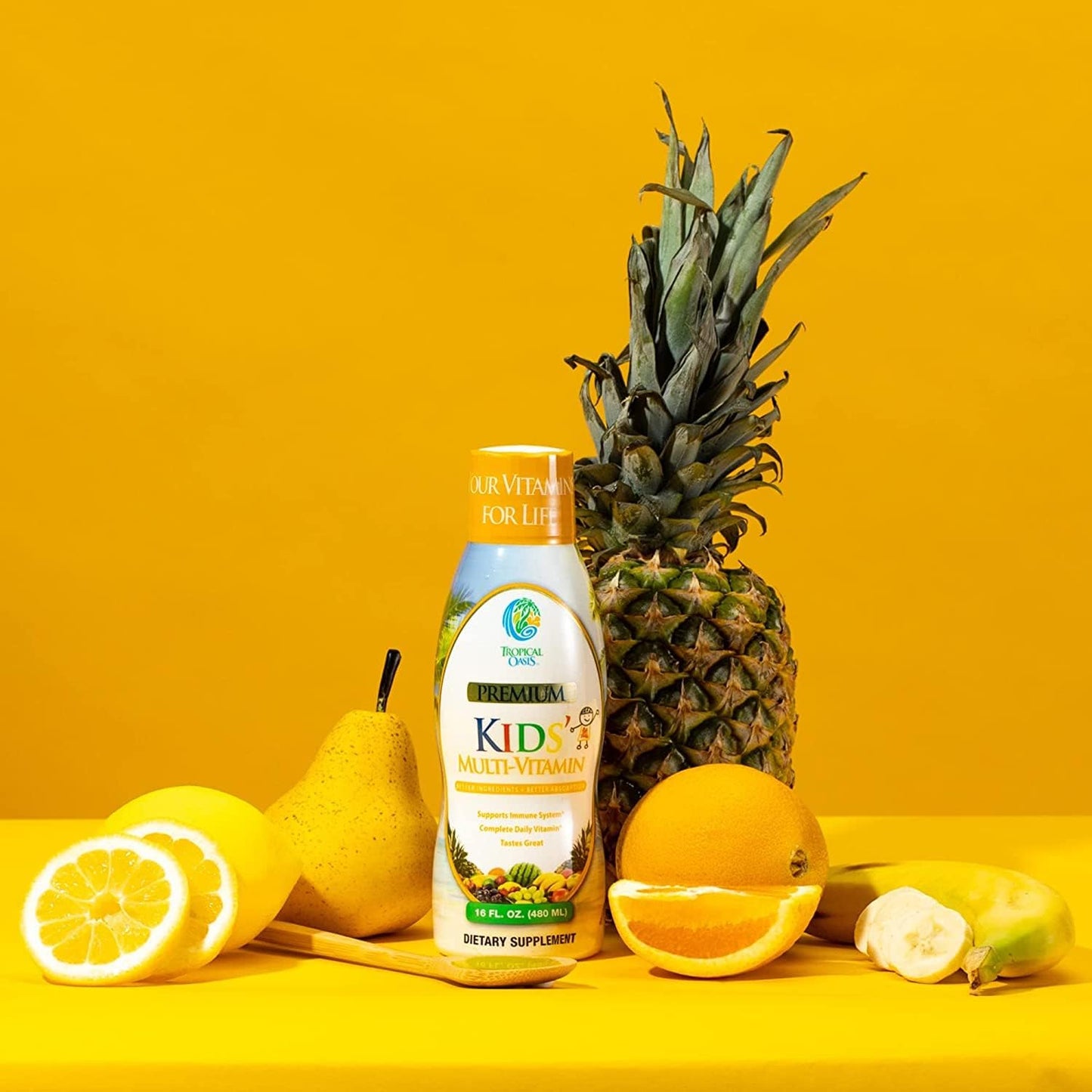 Tropical Oasis MultiVitamin Mineral for Children, 473 ml Liquid - görsel 7