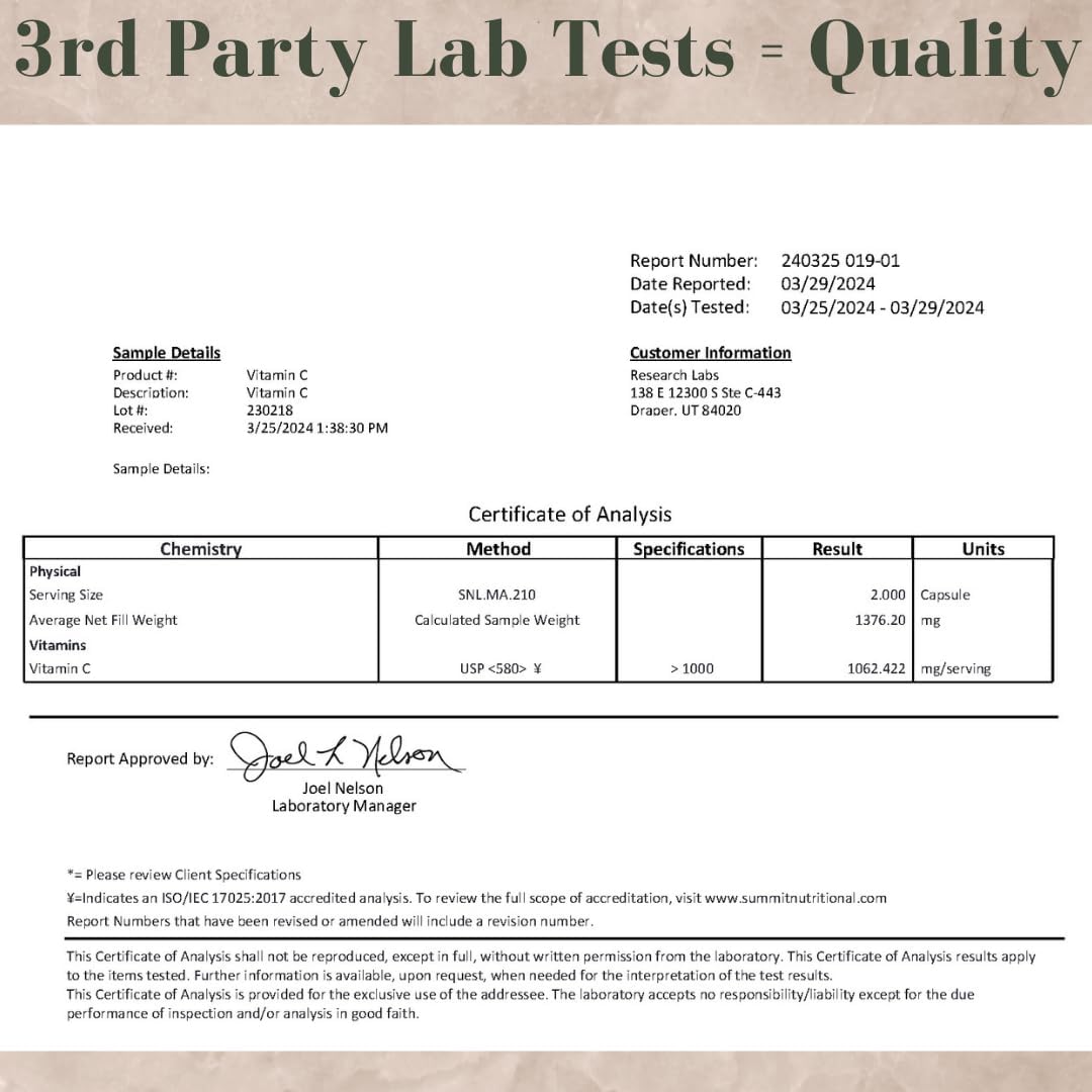 Research Labs LipoQuil-C Liposomal Vitamin C 1000mg – 120 Capsules - görsel 6
