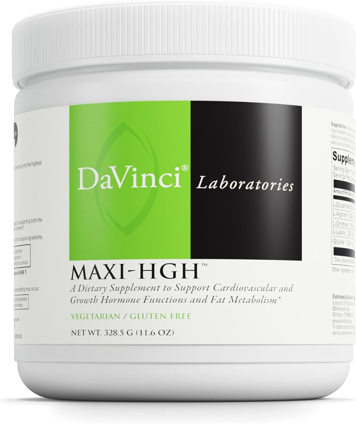 DAVINCI Labs Maxi-HGH - Amino Acid Supplement, 328.5 g Powder - görsel 1