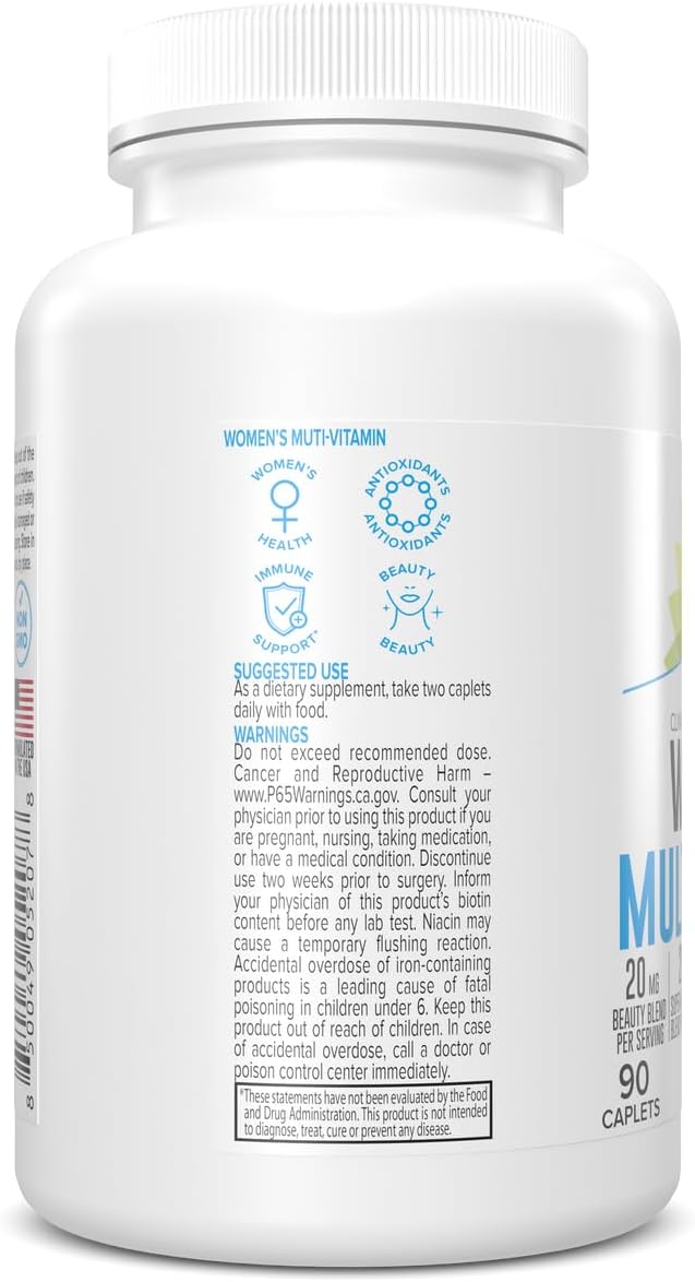 Portions Master Women's Multivitamin, Energy, Immunity & Bone (90 Capsules) - görsel 2