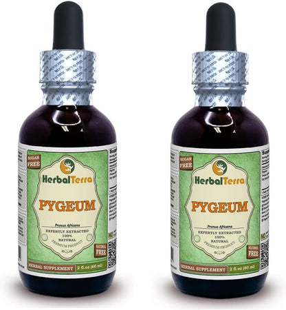 African Cherry Pygeum (Prunus Africana) Glycerite - Alcohol-Free Liquid Extract, 2 x 60 ml