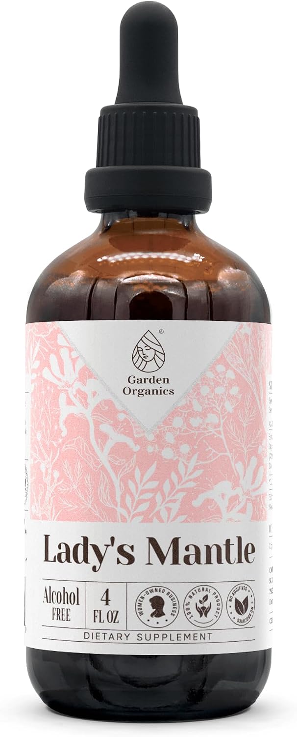Lady's Mantle Alcohol-Free Natural Tincture Extract, Traditional Herbal Support, Liquid Drops (118 ml) - görsel 1