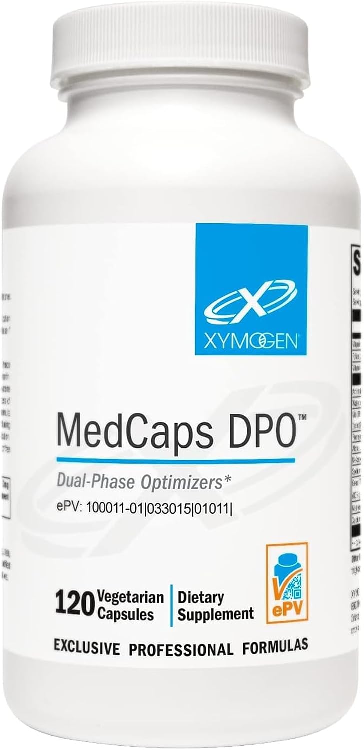 XYMOGEN MedCaps DPO – Activated B Vitamins with Botanical Blend for Liver and Metabolic Support – 120 Capsules - görsel 1