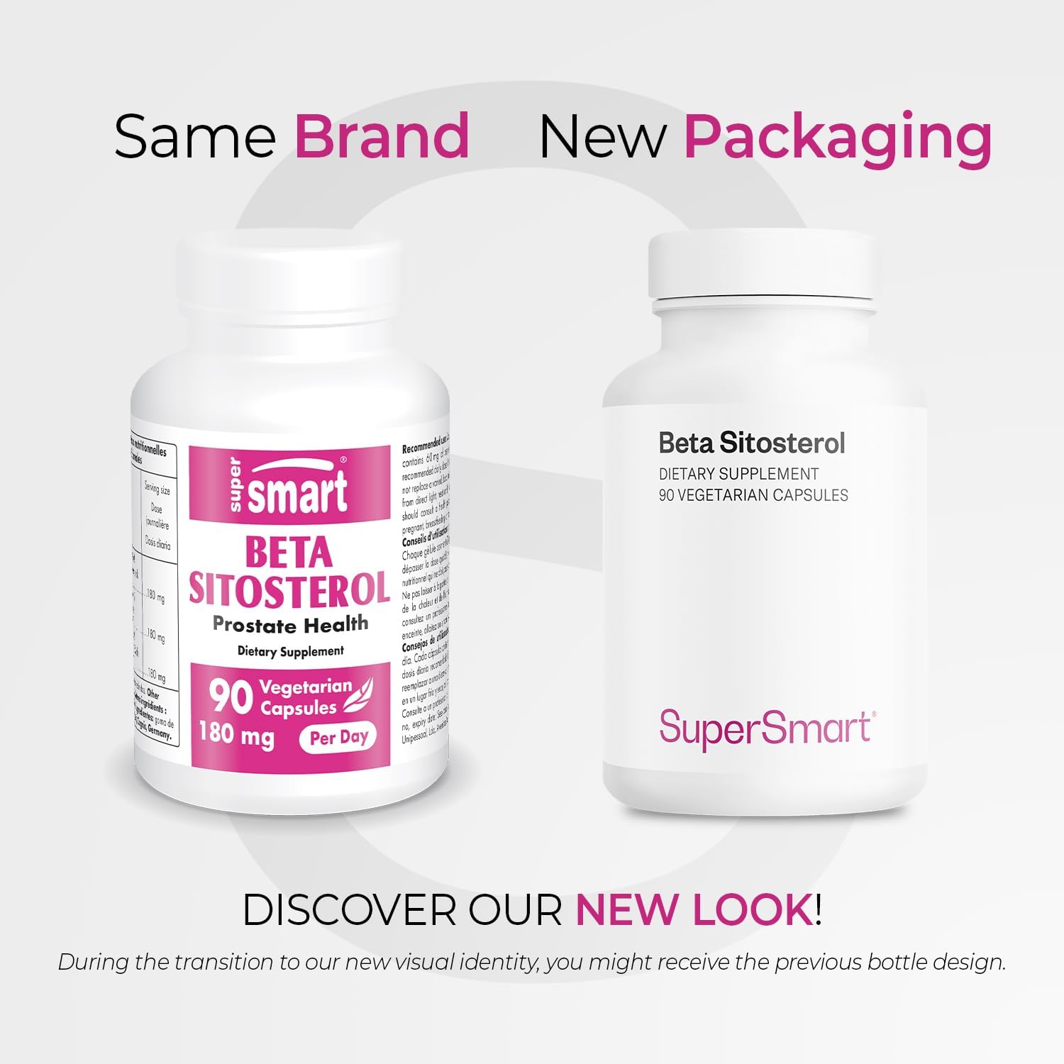 Supersmart Beta-Sitosterol Supplement (180mg per Day) - Plant Sterols for Men - Non-GMO & Gluten-free - 90 Vegetarian Capsules - görsel 2
