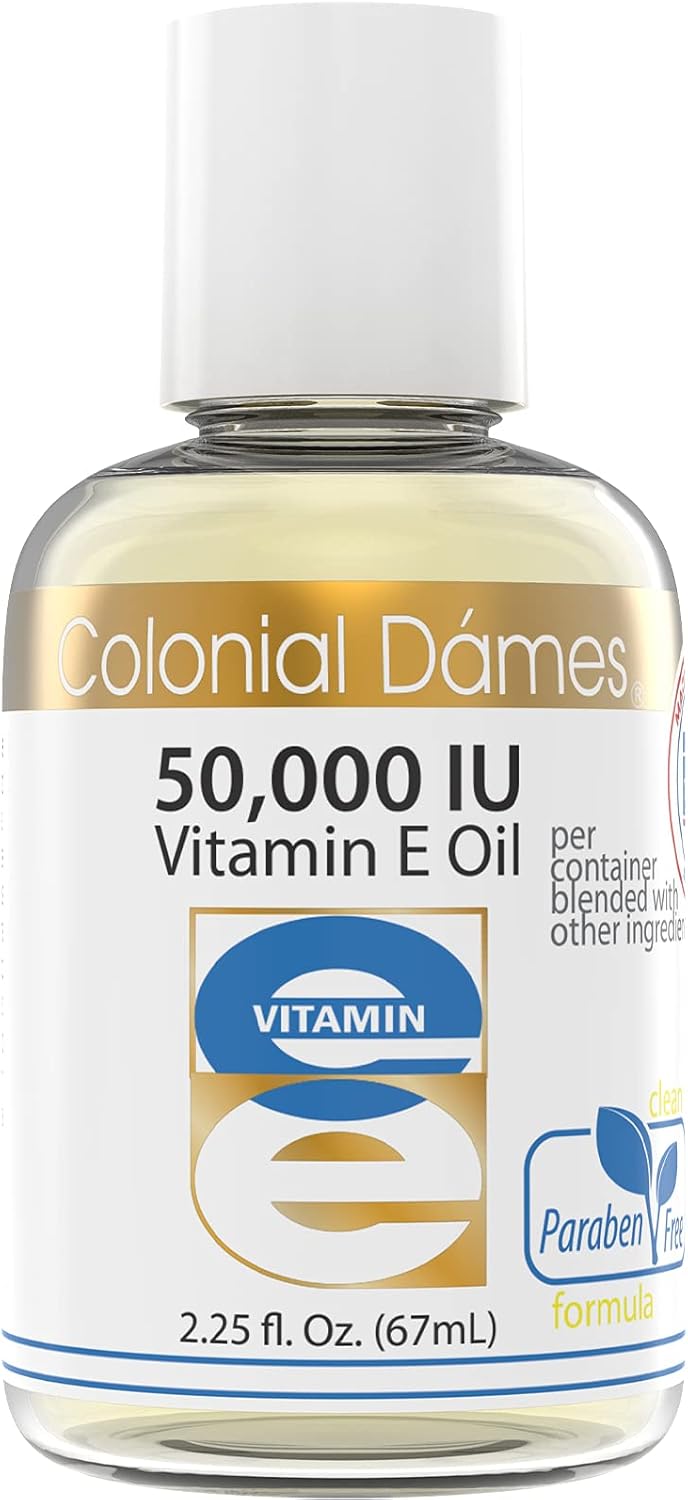 Colonial Dames High Potency 50,000 IU Vitamin E Oil Blend – A Premium Antioxidant Skin Therapy Oil for the Whole Body - görsel 1