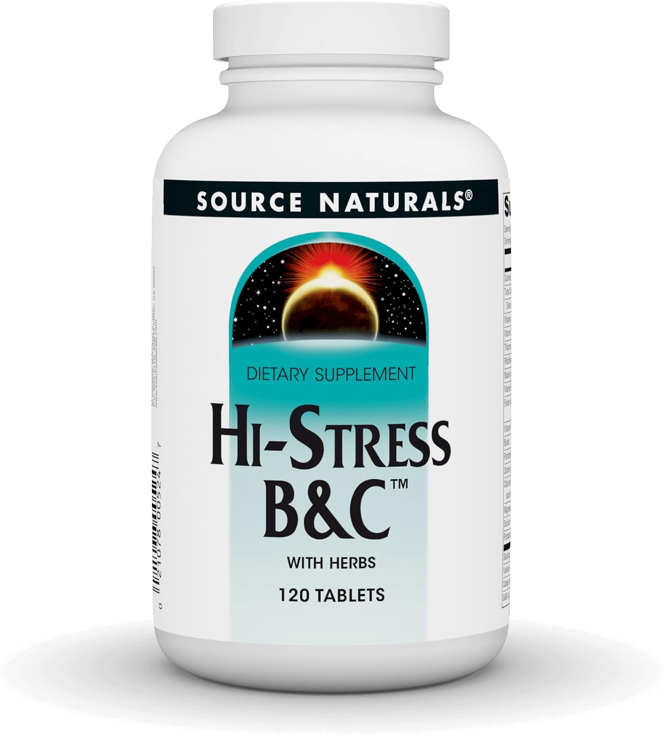 Source Naturals Hi-Stress B&C with Herbs - 120 Tablets - görsel 1