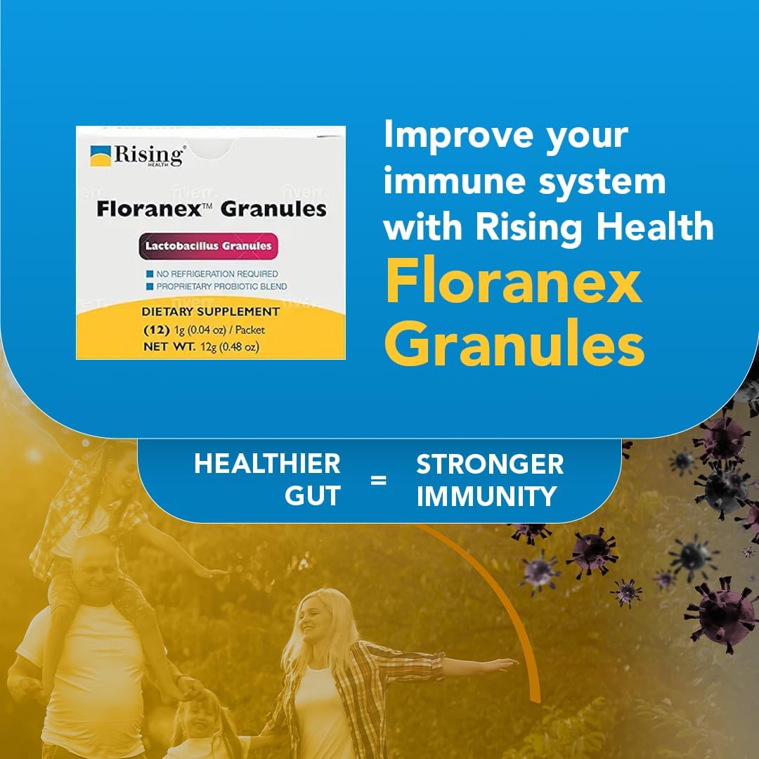 Rising Health Floranex Lactobacillus Probiotic Food Supplement Granules - 12 Sachets - görsel 5