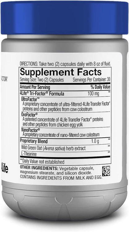 4Life Transfer Factor Reflexion Mood Support with L-Theanine, 60 Capsules