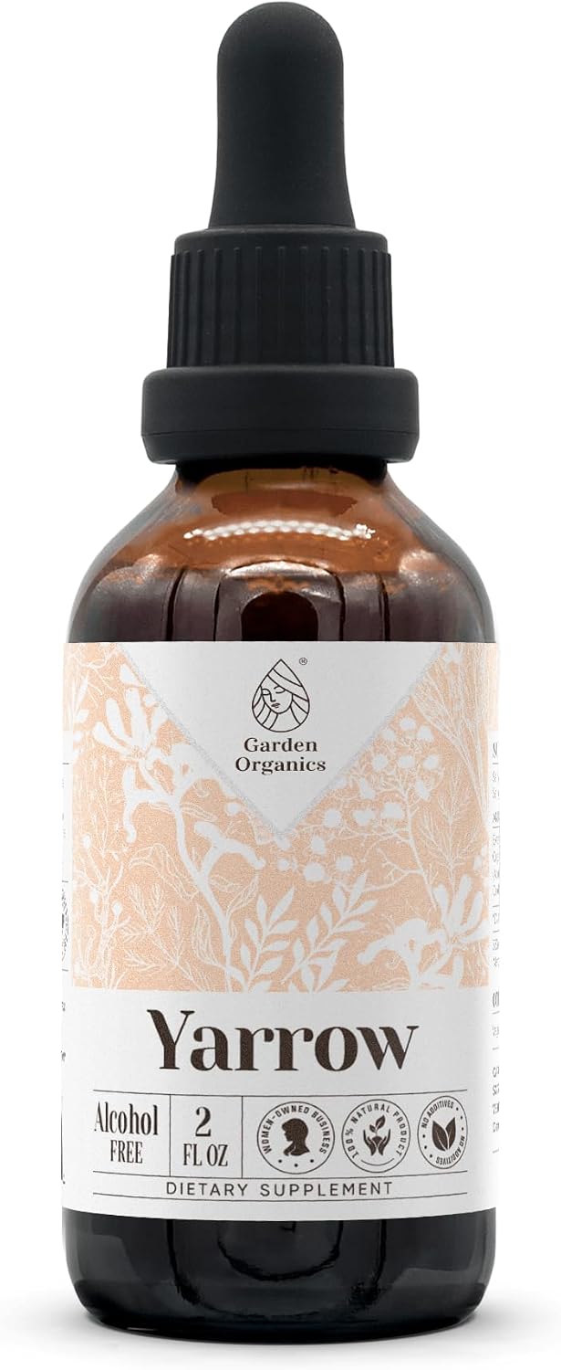 Yarrow Alcohol-Free Natural Tincture Extract, Immune Support, Liquid Drops Made from 100% (118 ml) - görsel 6