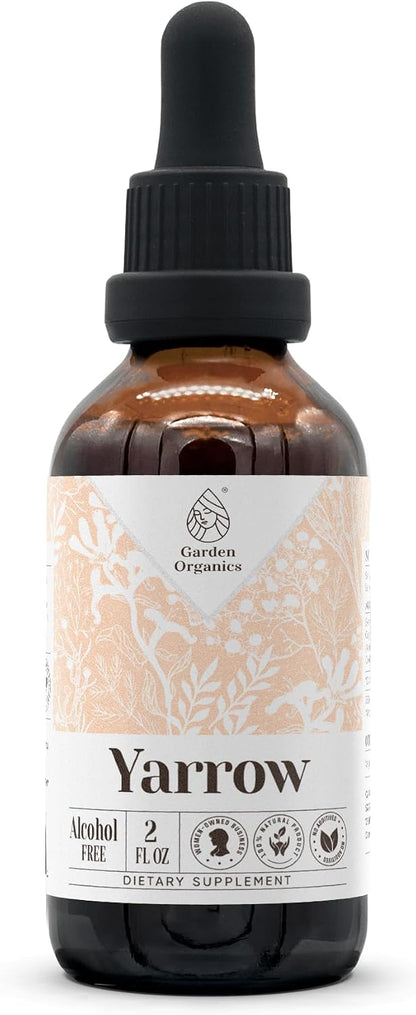 Yarrow Alcohol-Free Natural Tincture Extract, Immune Support, Liquid Drops Made from 100% (118 ml)