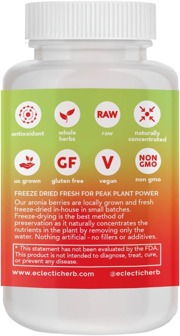 Eclectic Institute Raw Fresh Freeze-Dried Non-GMO Bitter Melon – 50 Capsules (200 mg each) - görsel 3