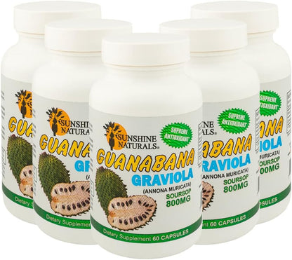 Sunshine Naturals Graviola Supplement - 60 Capsules