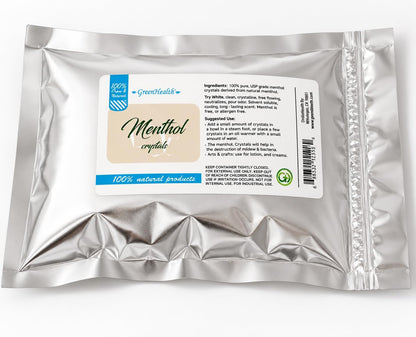 GreenHealth Premium Menthol Crystals – 453 g – 100% Pure Natural