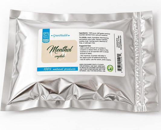 GreenHealth Premium Menthol Crystals – 453 g – 100% Pure Natural