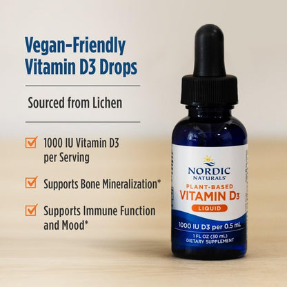 Nordic Naturals Plant-Based Vitamin D3 – Older adults (skin becomes less efficient at producing vitamin D) – Image 3