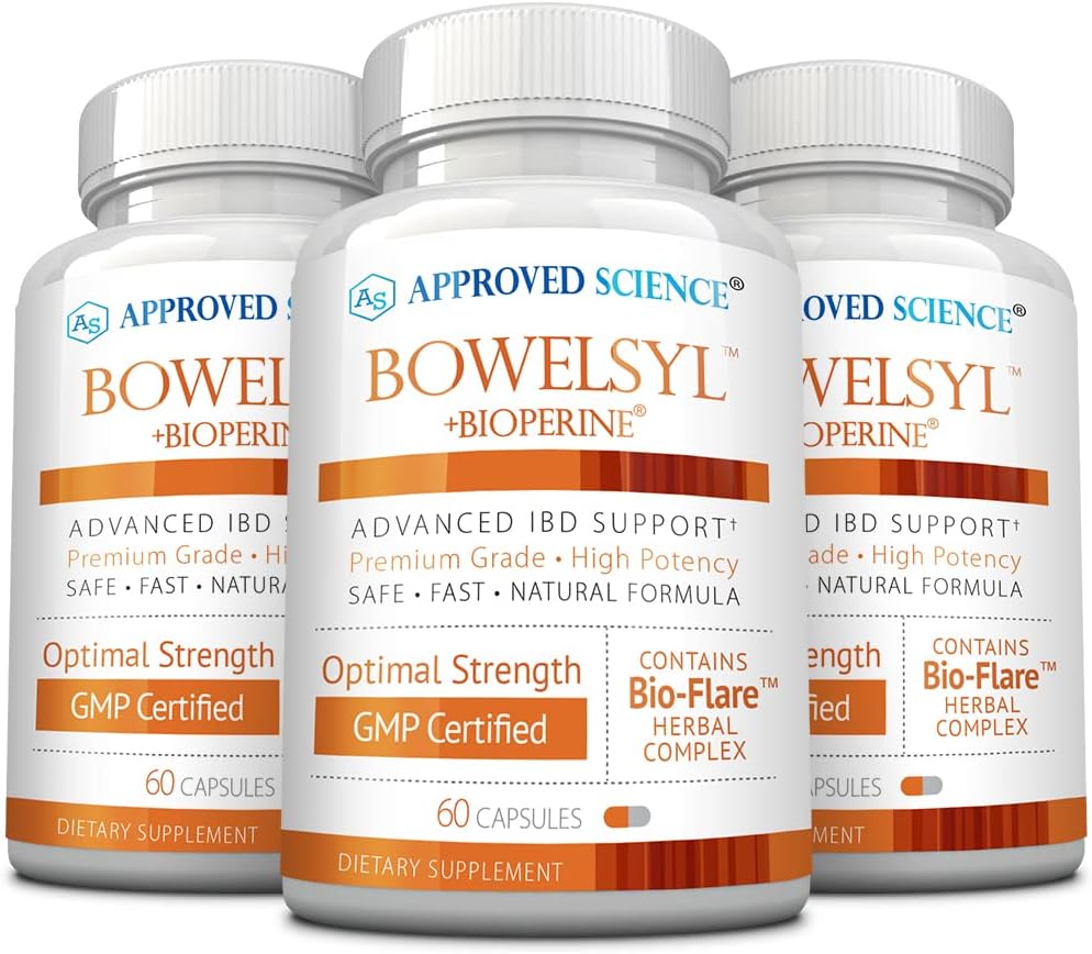 Approved Science Bowelsyl - 360 Capsules - GI Tract Support & Nutrient Absorption - görsel 1