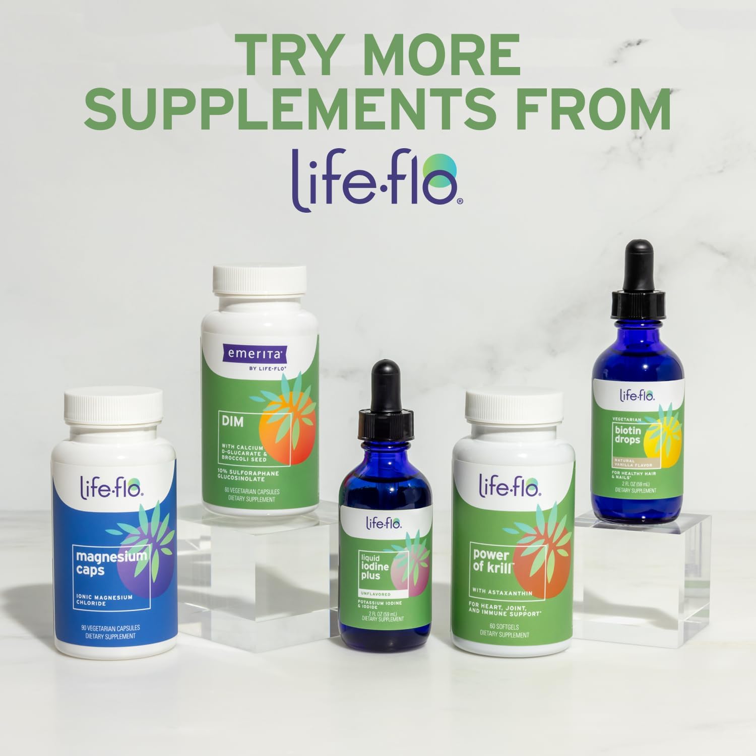 Life-Flo Biotin 10000mcg Drops with Vitamin D3, Liquid Supplement for Hair, Skin & Nails, Natural Vanilla, 60 ml - görsel 6