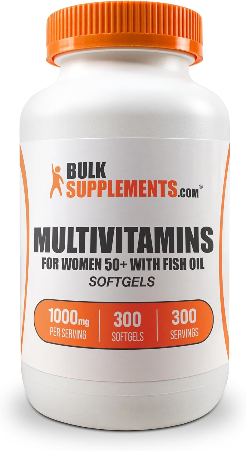 BulkSupplements.co.uk Multivitamin for Women 50+ Soft gel capsules - 300 Count - görsel 6